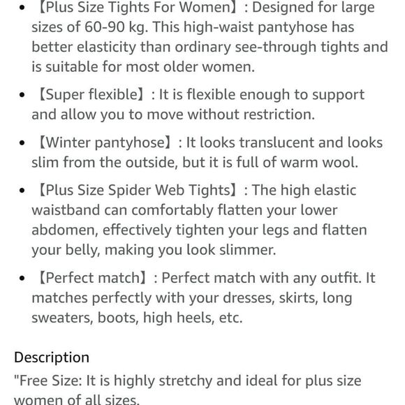 New Fleece Lined Illusion Sheer Nylons Leggings - Picture 7 of 8